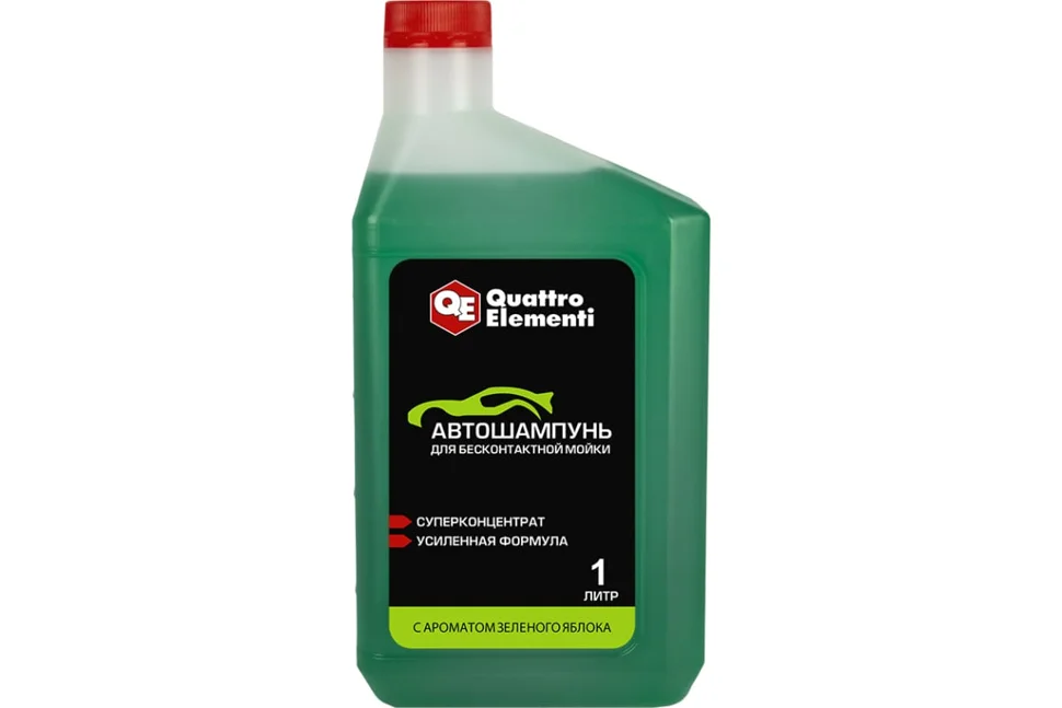Шампунь QUATTRO ELEMENTI бесконтактный, активная пена, 1,00 л Яблоко