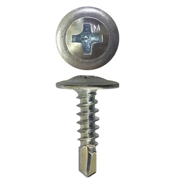 Саморезы с прессшайбой сверло 4,2x50 цинк (уп 150шт) ведро №2