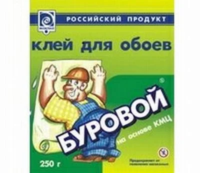 Клей обойный Буровой 0,25кг (на основе КМЦ)