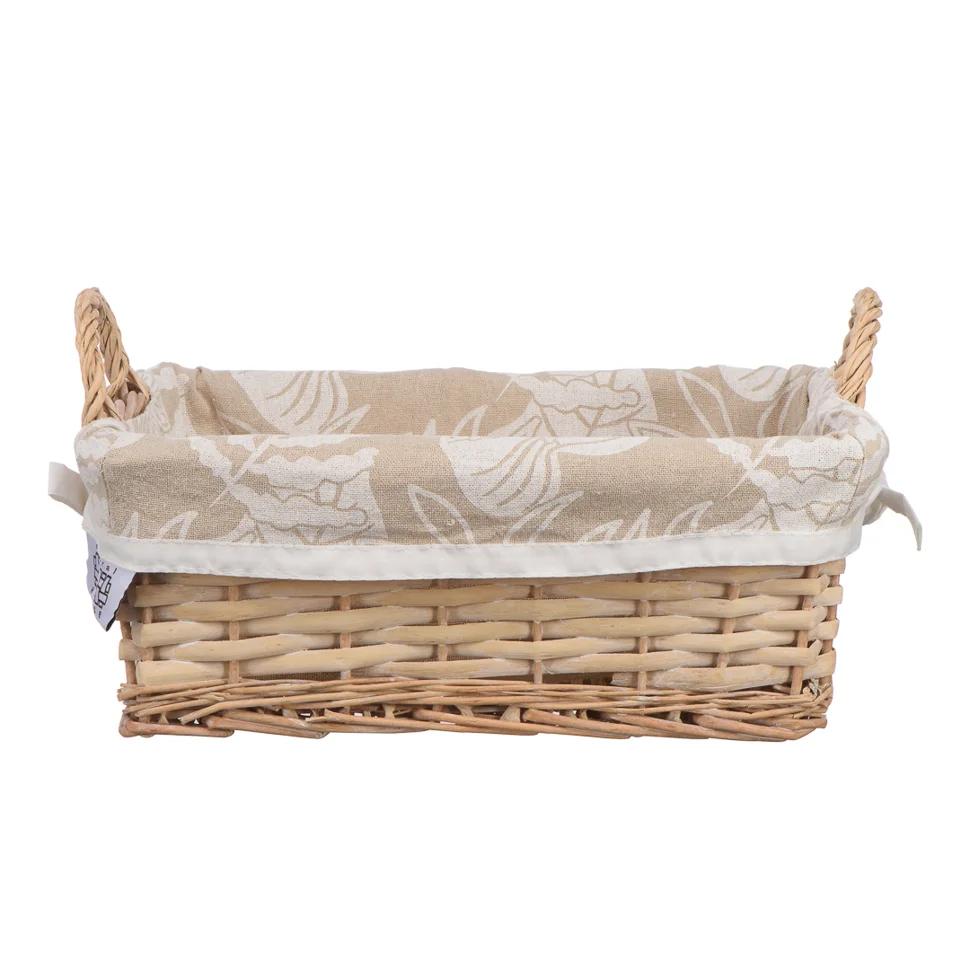 Корзина с ручками "Пальмовый лист", Д330 Ш230 В130, натуральный