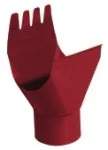 Воронка желоба GL, 125/90 мм RAL 9003