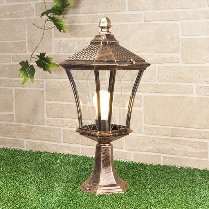 Фонарь уличный Elektrostandard Virgo S черное золото