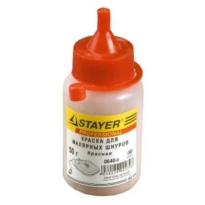 Краска STAYER для разметочных шнуров, красная, 50г