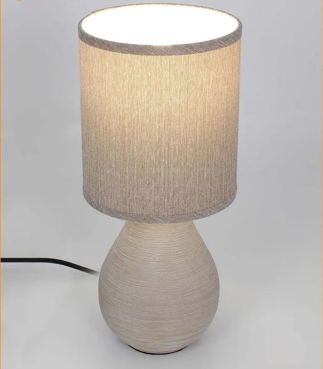Лампа настольная BETA 1xE14 R-100x120x275-BEIGE/BEIGE-220-IP20