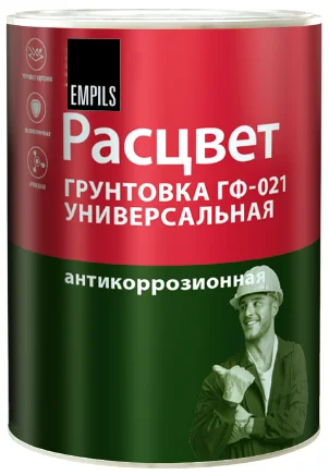 Грунтовка ГФ-021 белая 0,9кг универсальная РАСЦВЕТ 5658