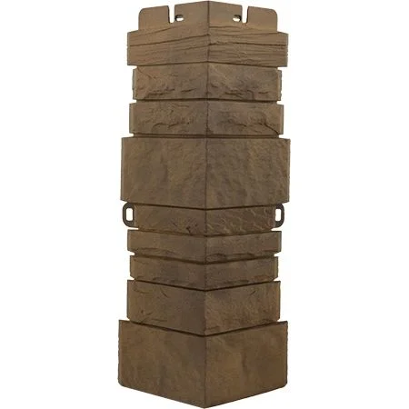 Наружный угол "Скалистый камень" 447*158мм толщина 35мм мм Тибет (Цоколь Альтапрофиль)