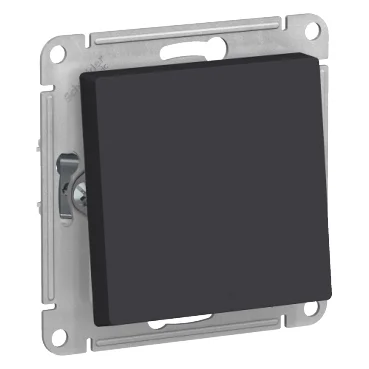 Механизм переключателя проходного 1-кл. СП AtlasDesign Aqua 10А IP44 (сх. 6) 10AX карбон Schneider Electric ATN441061