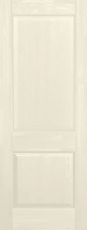 Дверь ОКА "Элегия" глухая слоновая кость 70 (браш массив сосны)
