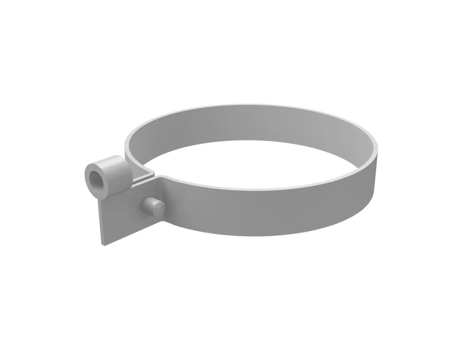 GL Хомут трубы ПВХ Классика, белый