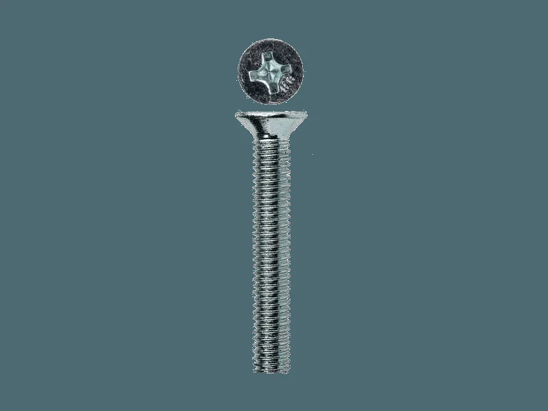 Винт М5х50 DIN 965 потай шлиц Ph,оцинк (кор.с ок 50шт) SteelRex