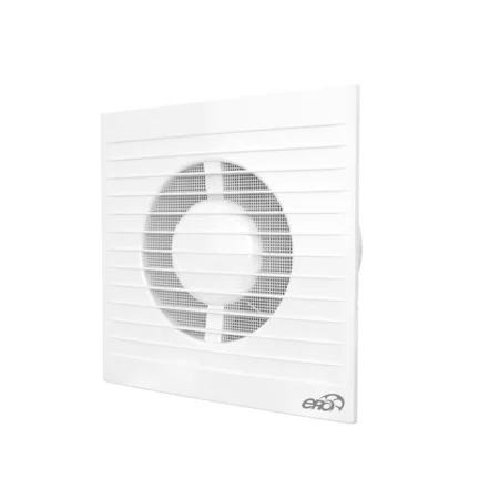 Вентилятор E 100 S C осевой c антимоскитной сеткой и обратным клапаном D 100, ЭРА