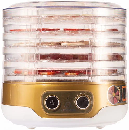 Сушилка ТМ Мастерица д/овощей EFD-3051 бело-золотистый 5 поддонов+1 поддон д/пастилы в подарок, 250 Вт, D 26см