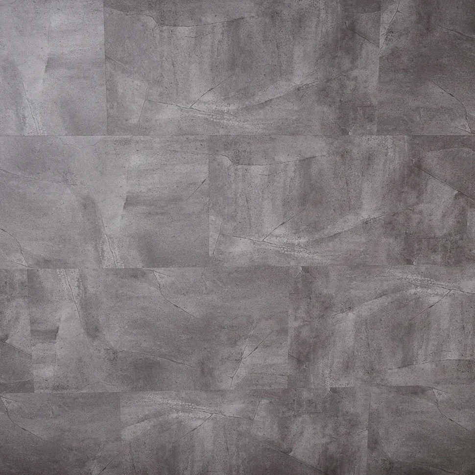 Плитка виниловая CERAMO VINILAM STONE замковая Серый Бетон 61602, 470*940*6мм , 43 класс
