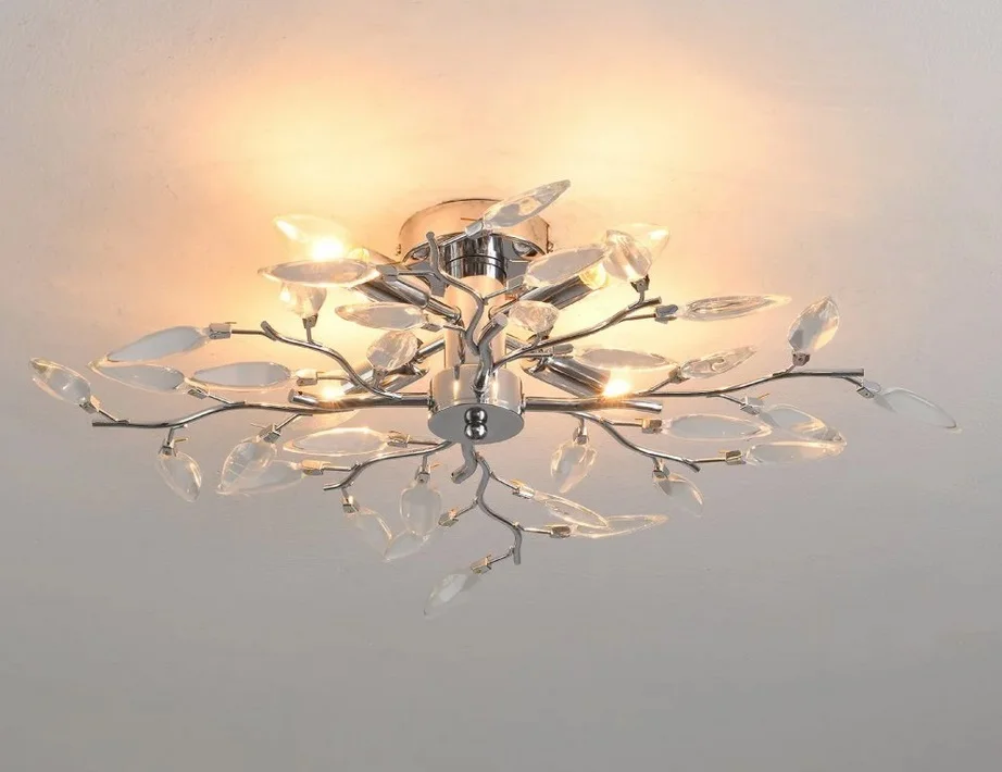 Люстра VIOLA 4xE14-600х150-CHROME/CRYSTAL-220-IP20