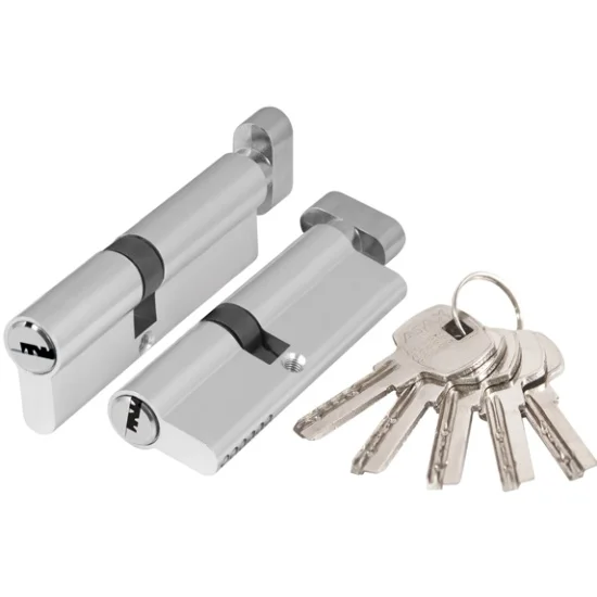 Цилиндр AJAX с вертушкой AX202/60 mm (25+10+25) CP хром 5 ключей