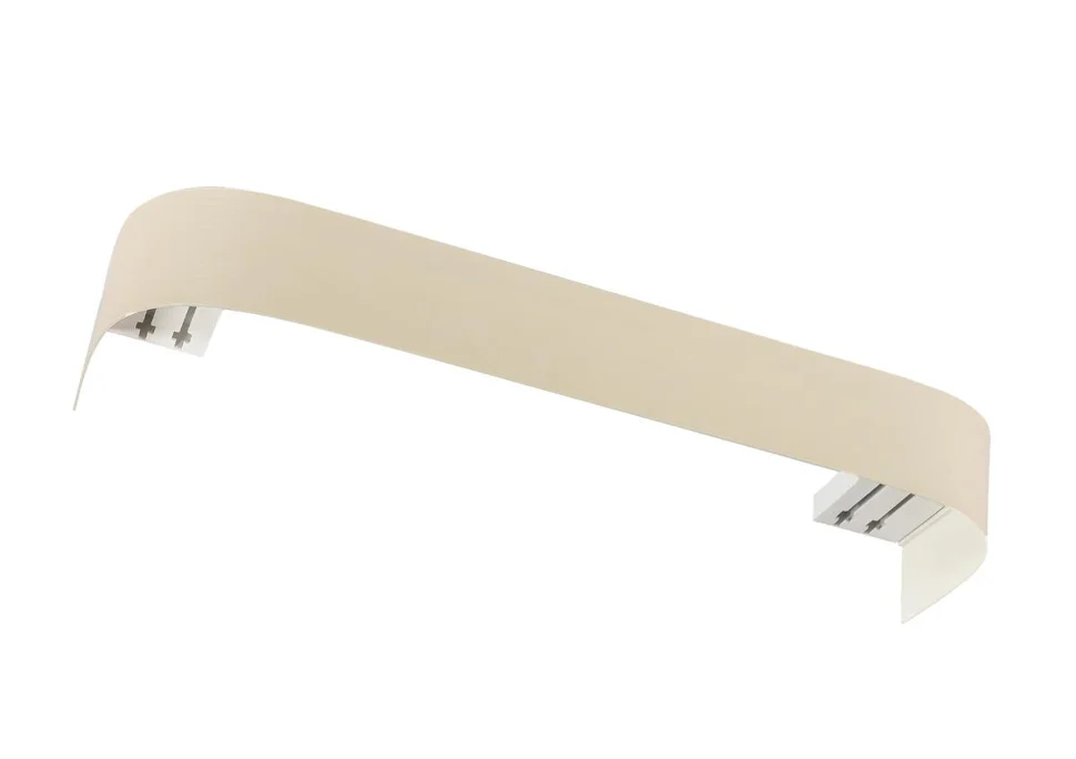 Карниз "Сатин" с поворотами (бленда 7см), 1,6 миндаль 2-х рядный