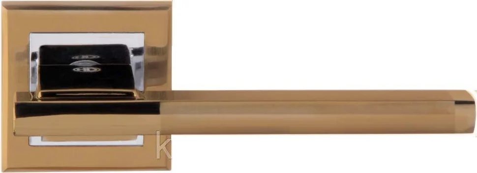 Ручка дверная HANDLE DESIGN квадратная OULU R06141 SG/CP матовое золото