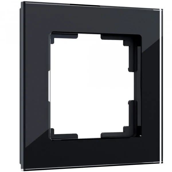 Рамка одноместная Werkel Favorit, мокко, стекло, WL01-Frame-01