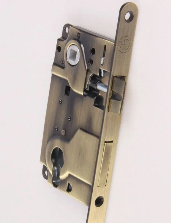 Замок дверной под цилиндр HANDLE DESIGN 8001С BR бронза