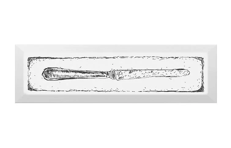 Плитка KERAMA MARAZZI Гамма Декор Knife чёрный 8,5х28,5х7 арт.NT\B25\9001