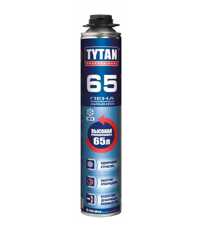 Пена монтажная профессиональная TYTAN Professional 65 UNI зимняя 750 мл (-10°C до + -30°C)