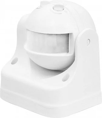 Датчик движения и освещенности Feron 230V 1100W 12m 180° белый, SEN11/LX-39