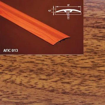Порог АПУ 009 алюминиевый 2700*20*20 мм угловой внутренний (10 акация)