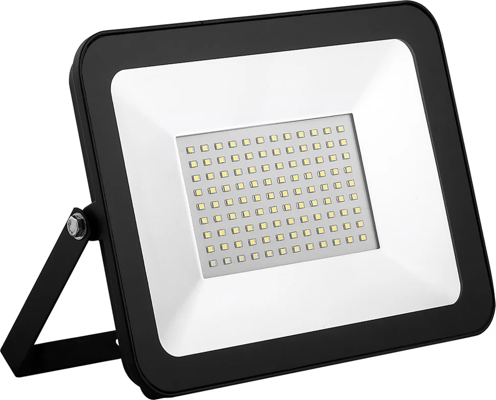 Прожектор светодиодный 100W 6400К 230V IP65 9000Лм 188x156x27мм черный Китай SAFFIT, SFL90-100