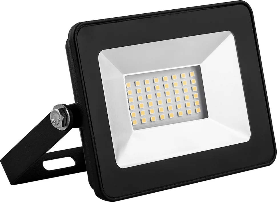 Прожектор светодиодный 20W 4000K 230V IP65 1800Лм 74х74х25мм черный Китай SAFFIT, SFL90-20