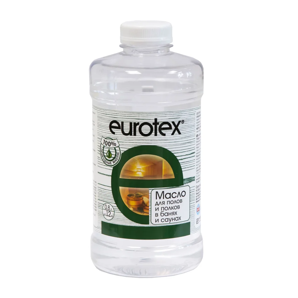 Масло для ПОЛОВ и полка EUROTEX 0,8л