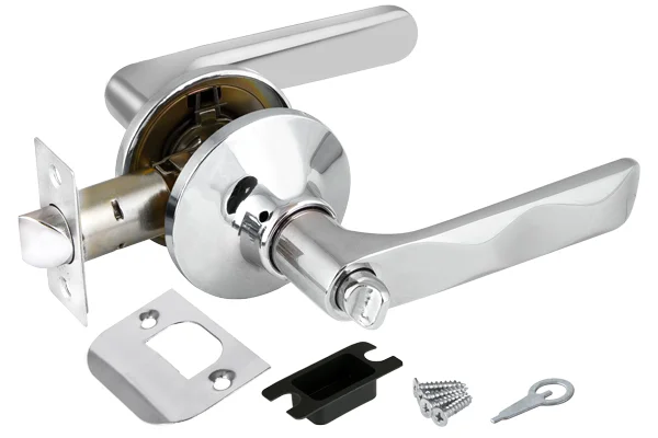 Ручка-защелка фиксатор Punto (Пунто) DK624 CP-BK (6024 CP-B) хром