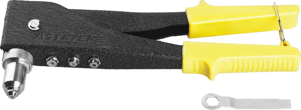 Заклепочник STAYER MaxFix "MS 180" 3107, переставной 90-180°, для заклёпок d=2,4-4,8 мм из алюминия, стальной корпус