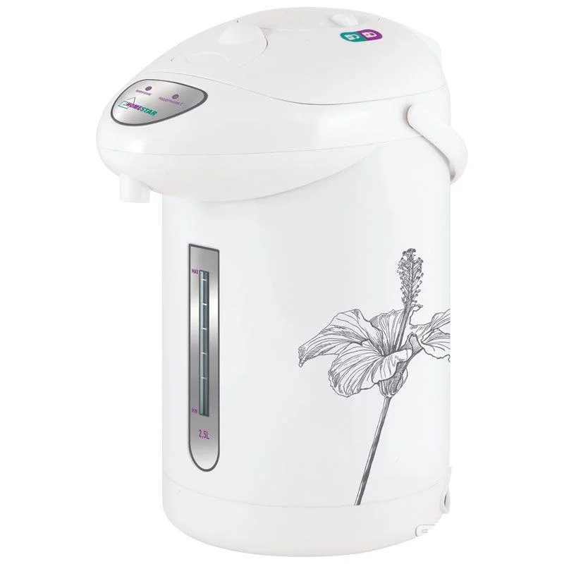 Термопот HOMESTAR HS-5001 2,5 л, рисунок, серые цветы*