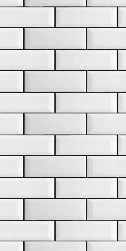 Панель ПВХ 0,25*2,7м фотопечать 8237 Белые кирпч (White Brick) 8мм