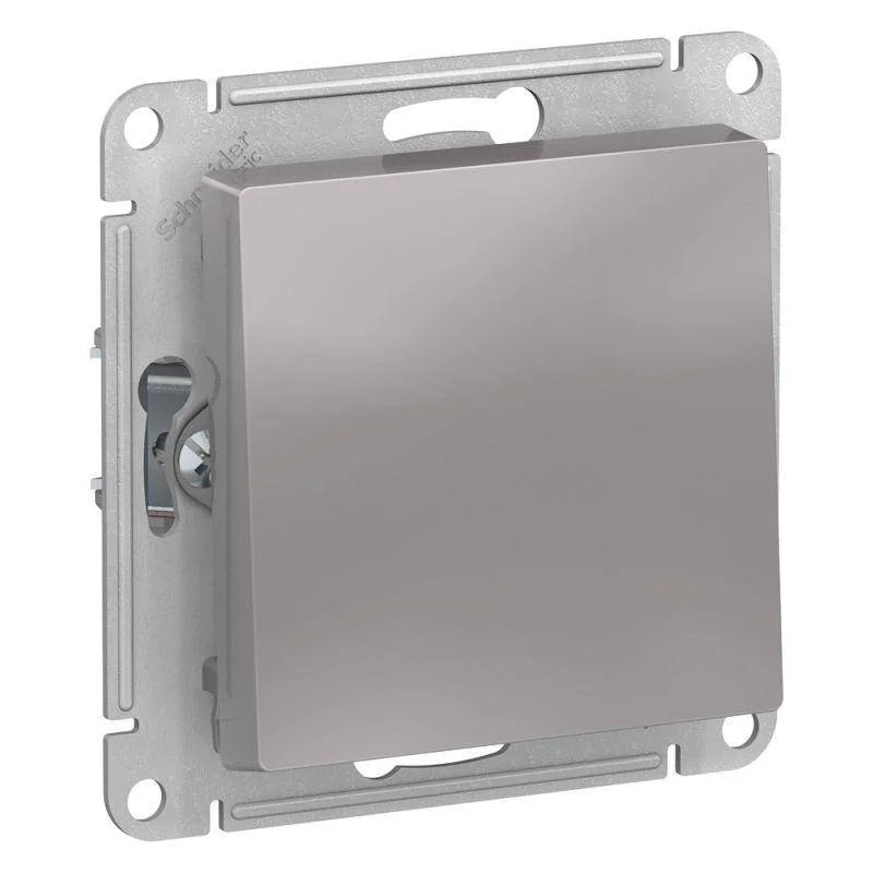 Механизм выключателя одноклавишный СП AtlasDesign 10А IP20 (сх. 1) 10AX алюм. SE ATN000311 Systeme Electric