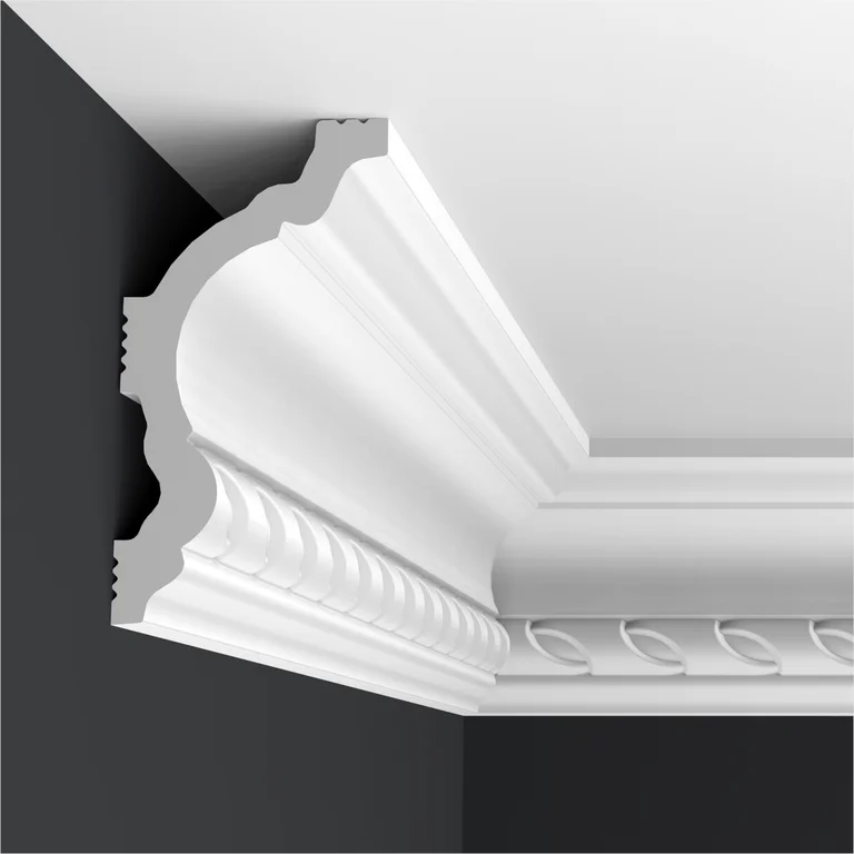 Плинтус потолочный ФОРМАТ из дюрополимера 80*42*2000 арт.09001D