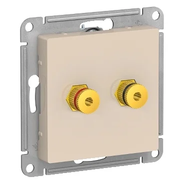 Механизм аудиорозетки 2-м СП AtlasDesign беж. SE ATN000287 Systeme Electric