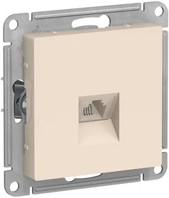 Механизм розетки телефонной 1-местная СП AtlasDesign RJ11 беж. Systeme Electric ATN000281