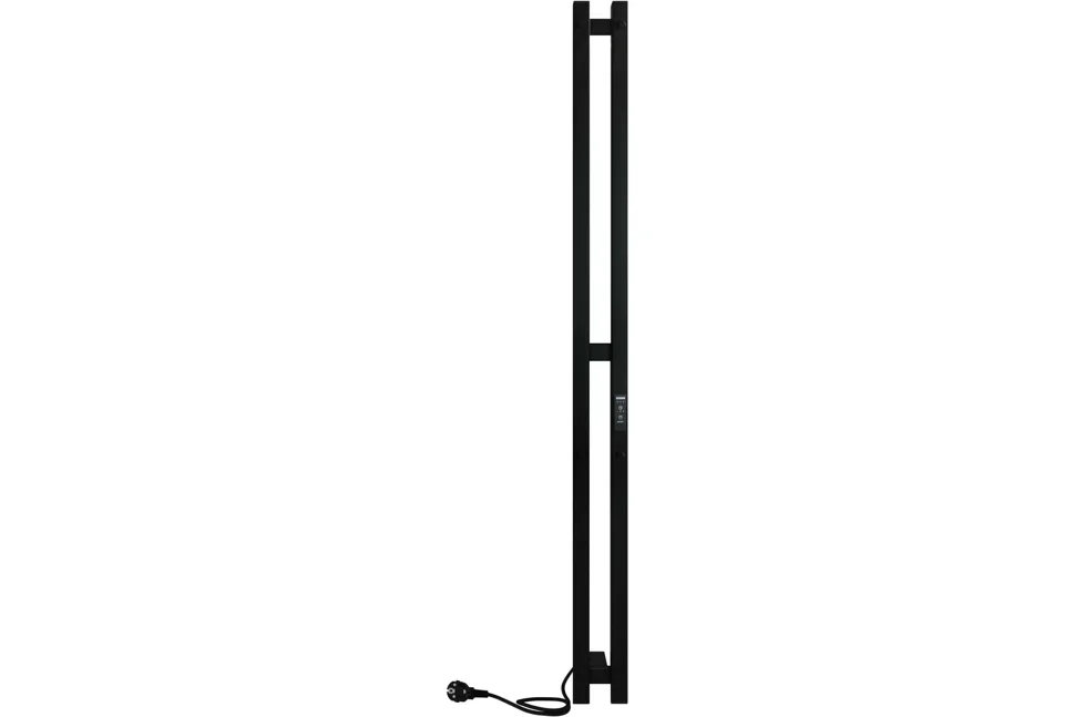 Полотенцесушитель электрический INDIGO Style PRO (electro) 120/10 (скр.монтаж, унив.подкл.R/L, Чёрный муар)