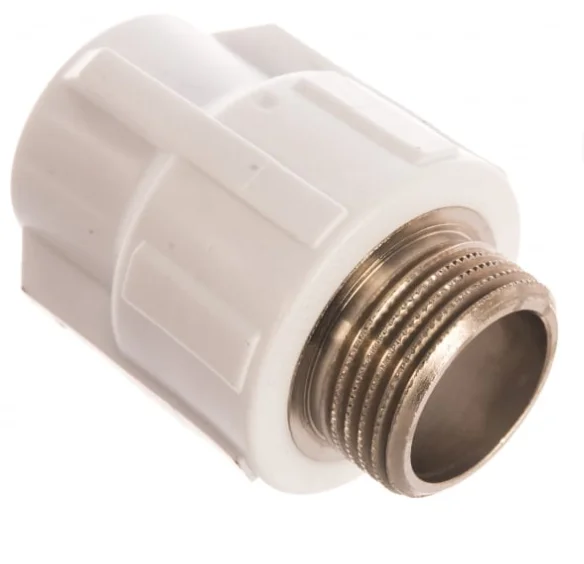 Муфта комбинированная PPR 20x3/4" с наружной резьбой Эльф