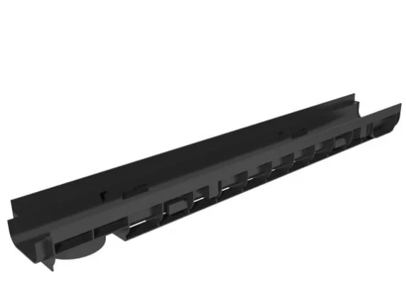 Лоток водоотводный GIDROLICA Pro DN100 C250 пластиковый 1000*145*80 мм арт.805pro