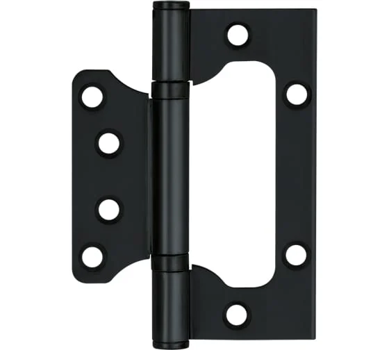 Петля накладная "БАБОЧКА" Ajax (Аякс) IN4000W BL 100/P-2B 100x2,3 черный (2шт.)