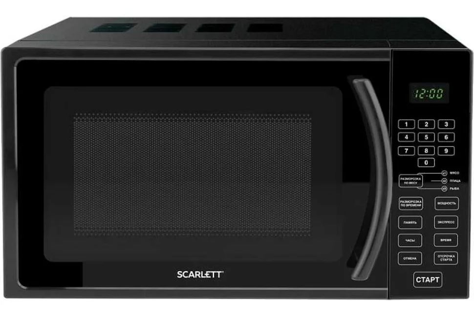 Печь микроволновая 20 литров 700 Вт Scarlett SC-MW9020S08D черная