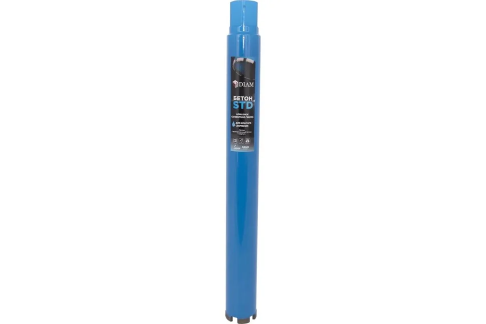 Сверло алмазное сегментное Мокр. 52x450х5x1,1/4UNC Бетон STD (бетон), Diam