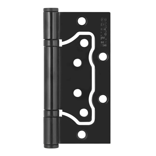 Петля накладная "БАБОЧКА" Fuaro (Фуаро) IN4500W-BL BL (500-2BB/BL 100x2,5) черный матовый (2шт.)