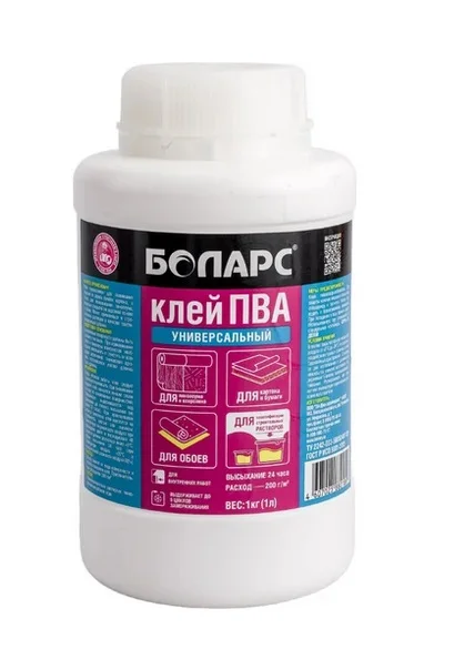 Клей ПВА "БОЛАРС" универсальный 1 кг