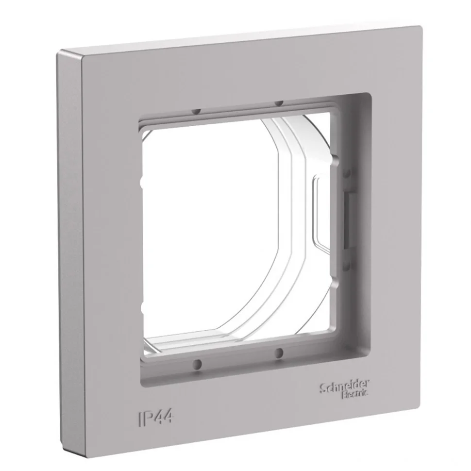 Рамка 1-м AtlasDesign Aqua IP44 алюм. SE ATN440301