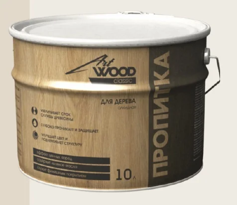 Состав деревозащитный ArtWOOD Classic дуб 10 л