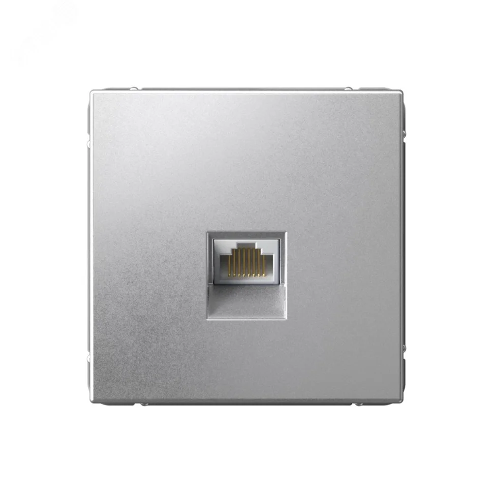 Механизм розетки компьютерной ArtGallery RJ45 кат.6A алюм. SE GAL000386