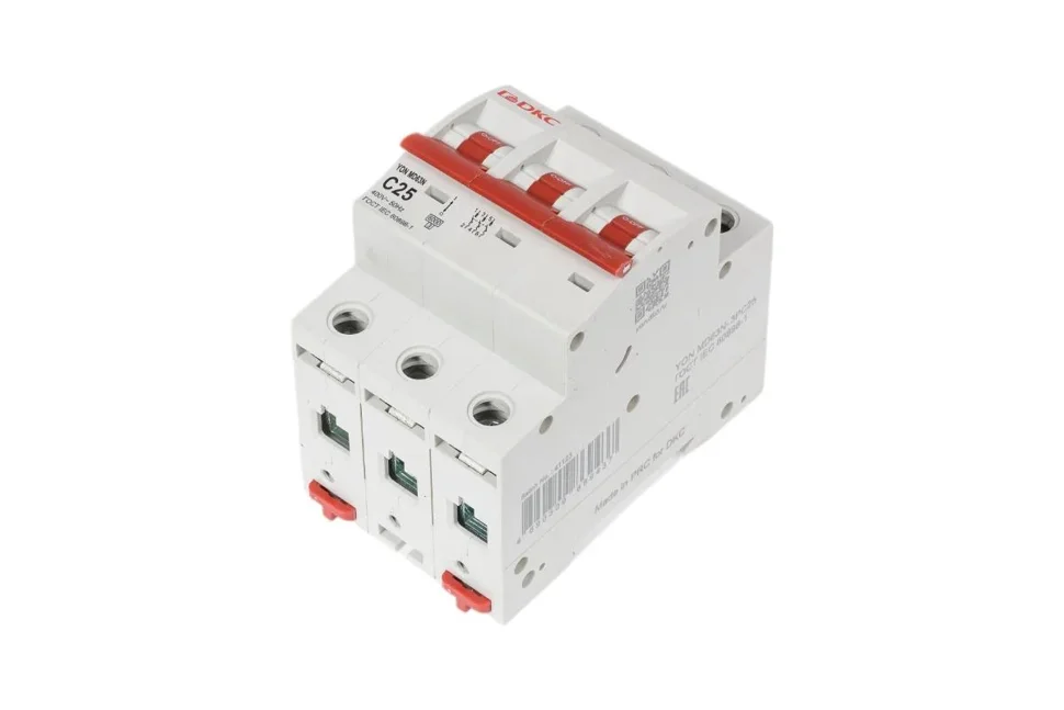 Выключатель автоматический 3п MD63N 25А 6кА х-ка С YON MD63N-3PC25